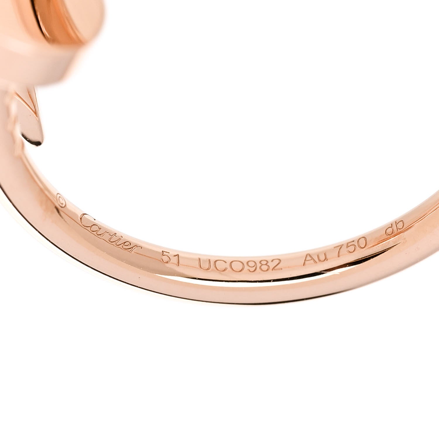 Cartier 18K Pink Gold Small Juste Un Clou Ring 51 5.75 4 of 5