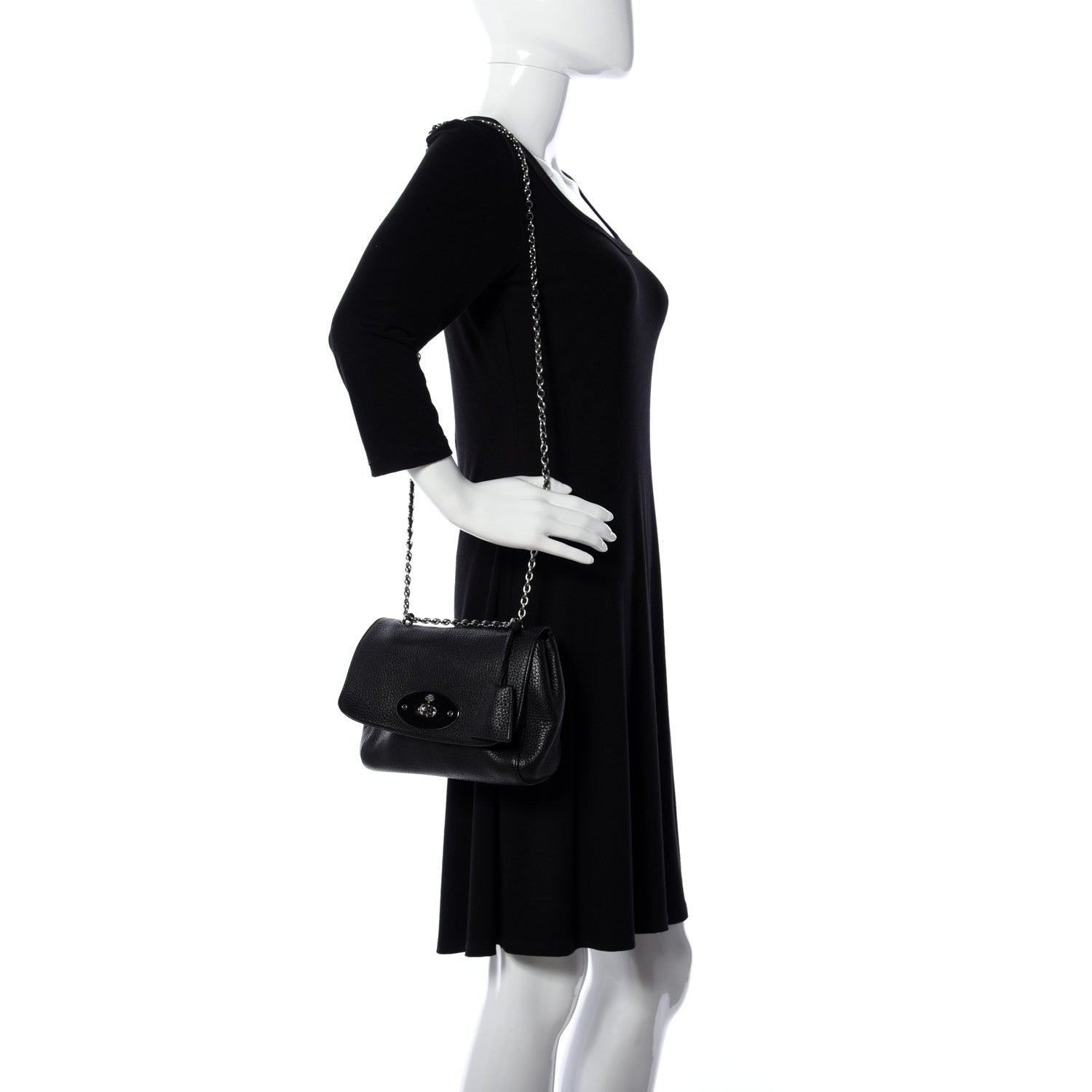 Mulberry Classic Grain Small Lily Flap Black 2 of 10