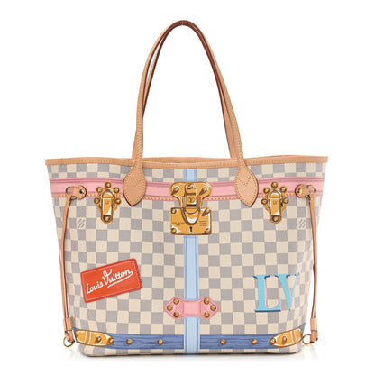 Louis Vuitton Damier Azur Summer Trunks Neo Neverfull MM 3 of 12