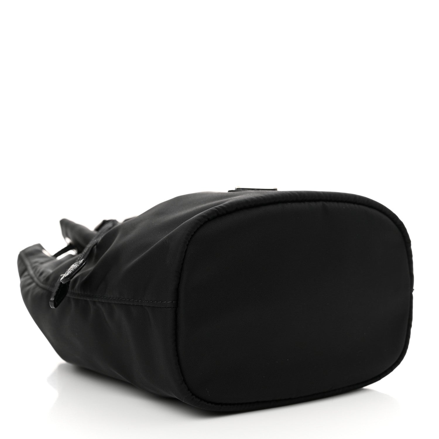 Prada Saffiano Tessuto Nylon Vela Bucket Wristlet Black 4 of 10