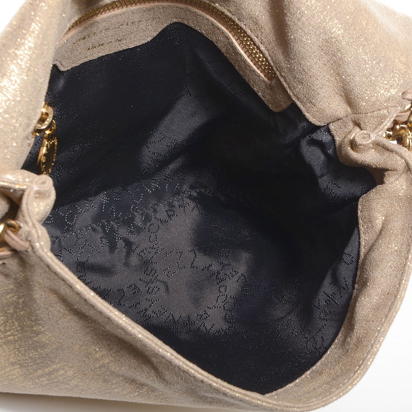 Chamois Falabella Crossbody Bag Gold