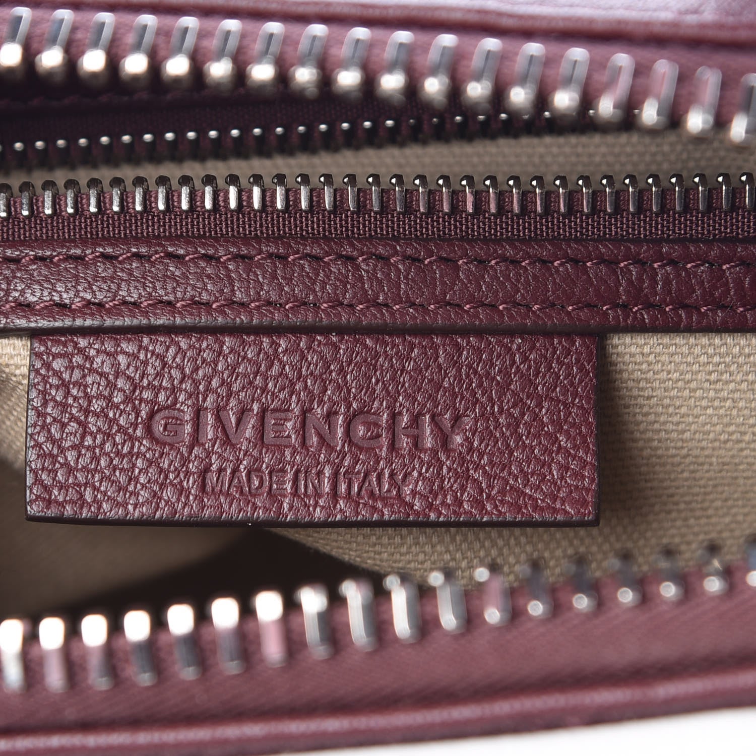 Givenchy Sugar Goatskin Mini Tri-Color Antigona Burgundy Pink White 7 of 10