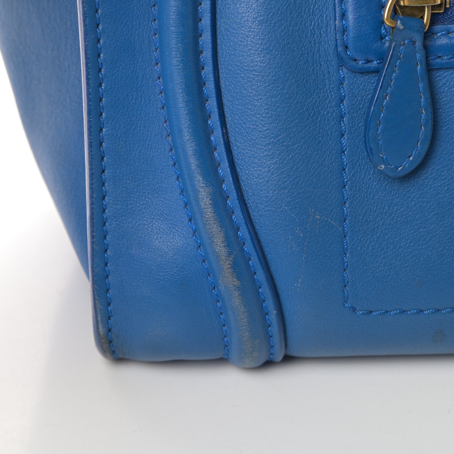 Smooth Calfskin Mini Luggage Royal Blue