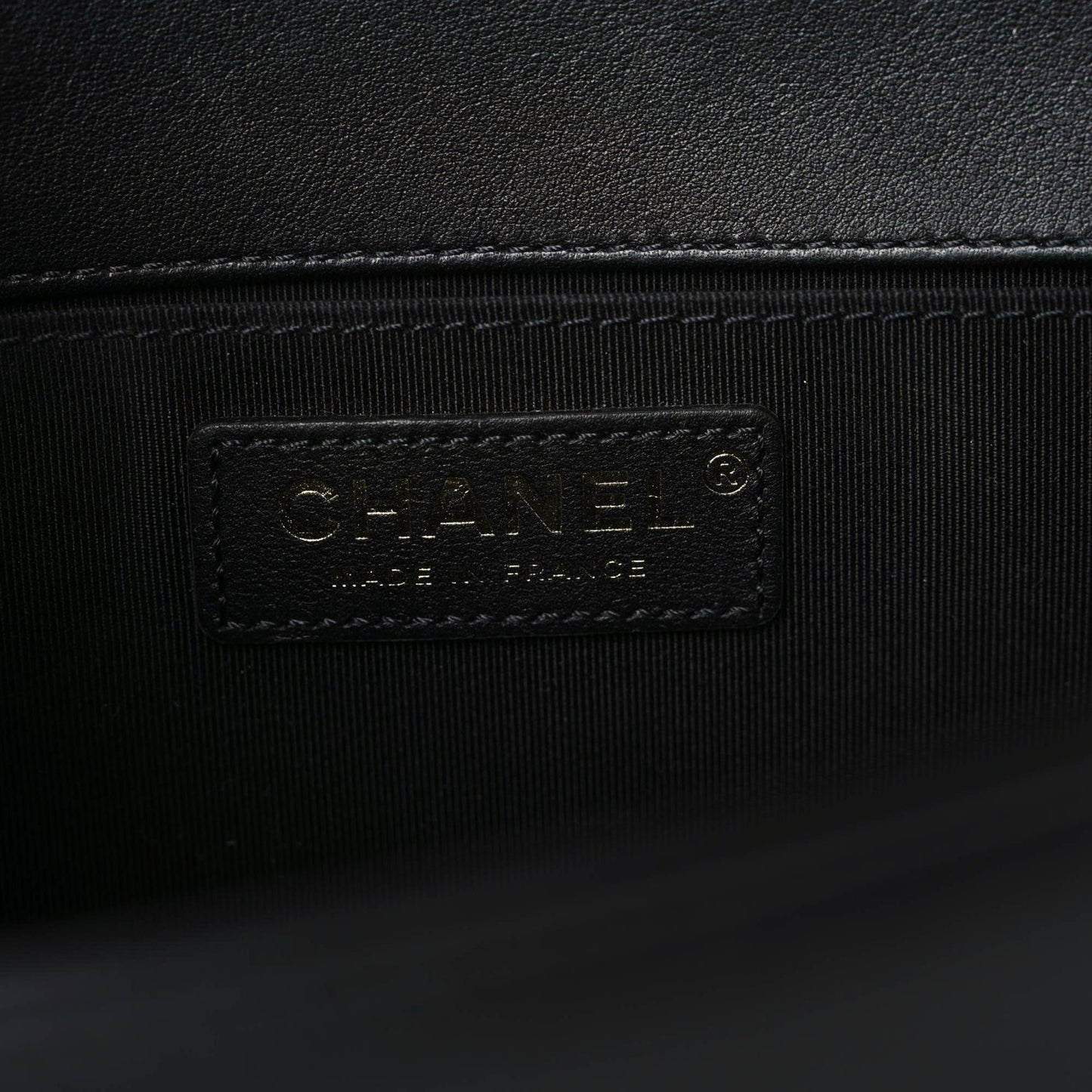 Calfskin Medium Boy Logo Top Handle Flap Black