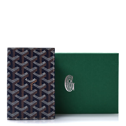 Goyard Goyardine Grenelle Passport Wallet Navy 7 of 7