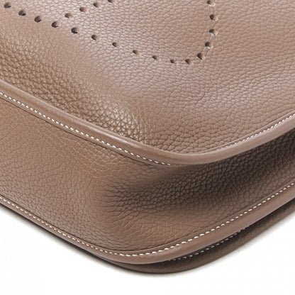 Hermes Taurillon Clemence Evelyne III PM Etoupe 4 of 9
