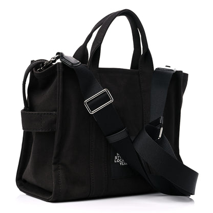 Marc Jacobs Cotton Canvas Medium The Traveler Tote Bag Black 3 of 13