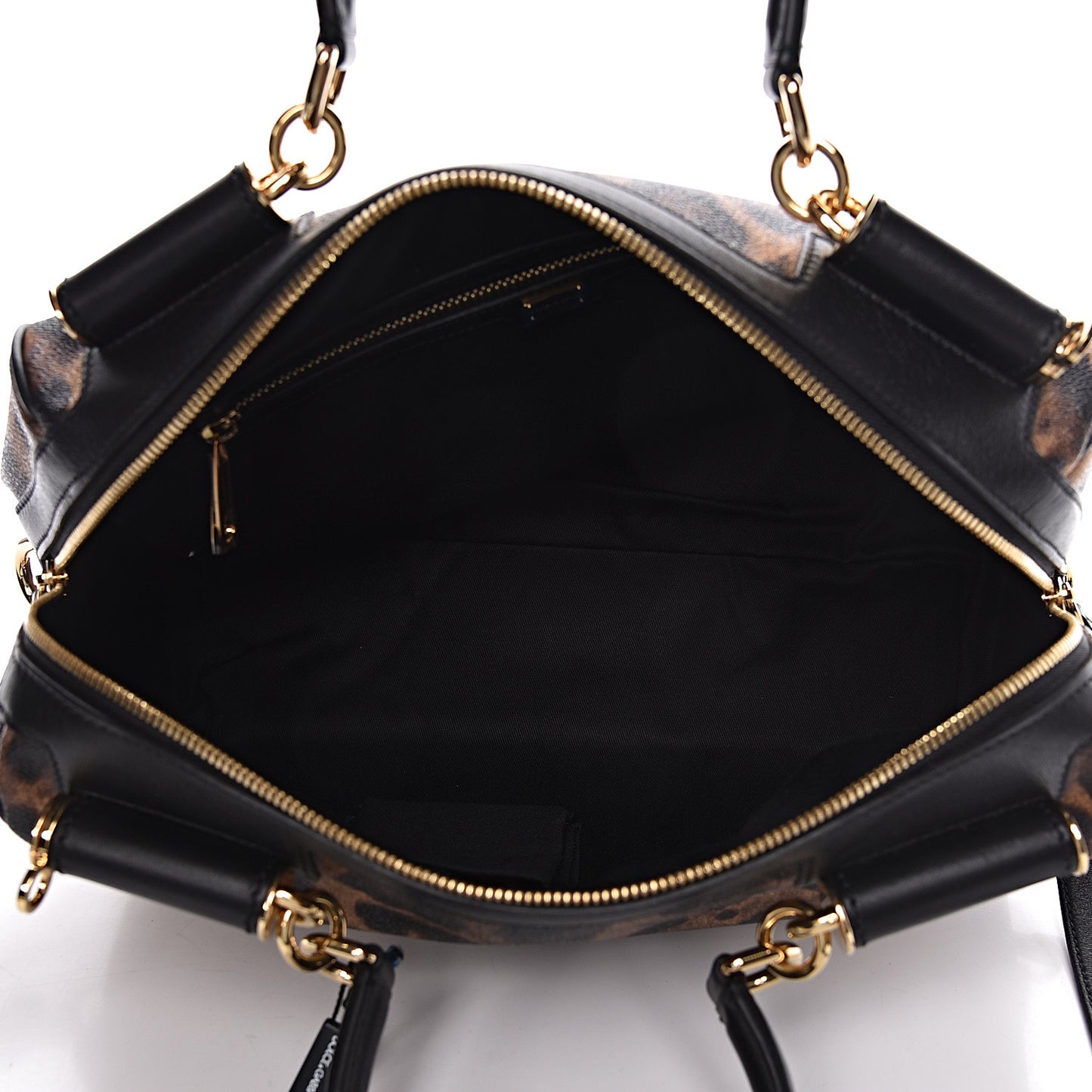 Dauphine Leopard Print Miss Sicily Boston Satchel