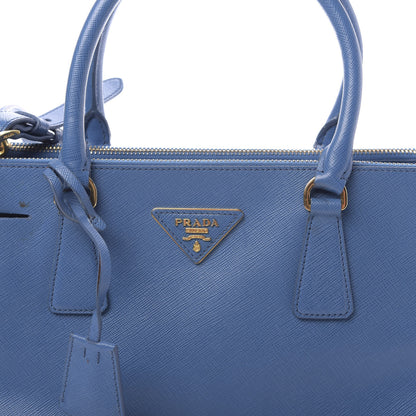 Prada Saffiano Small Galleria Double Zip Tote Cobalto 9 of 16