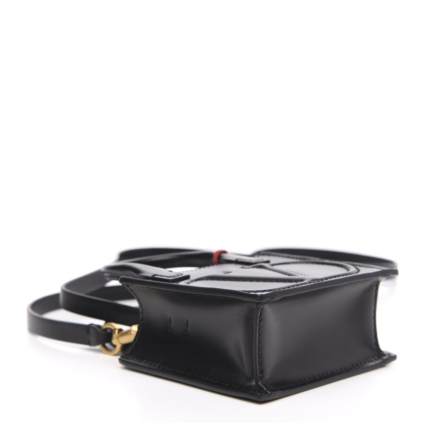 Calfskin VLogo Micro Walk Tote Black