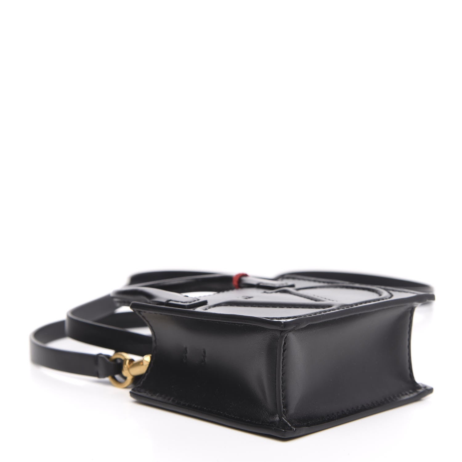 Valentino Garavani Calfskin VLogo Micro Walk Tote Black 4 of 10