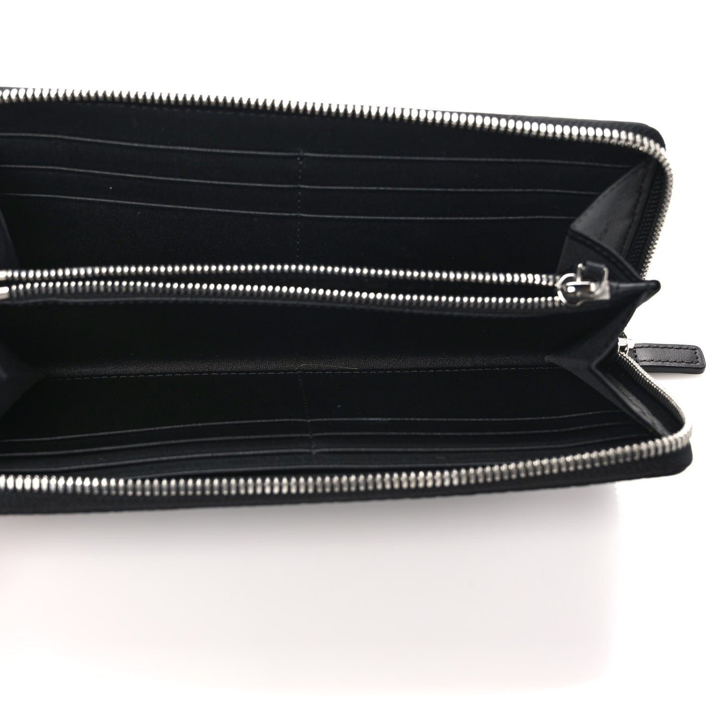 Visetos Large Zip Around Wallet Black