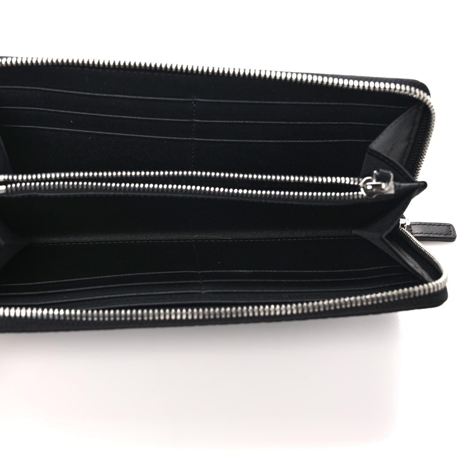 MCM Visetos Large Zip Around Wallet Black 5 of 7