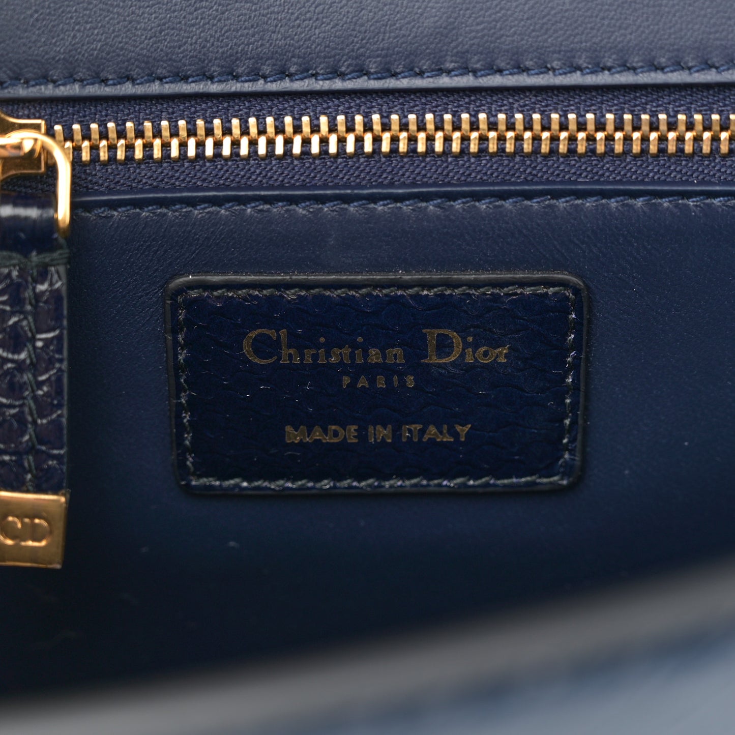 Snakeskin 30 Montaigne Flap Bag Blue