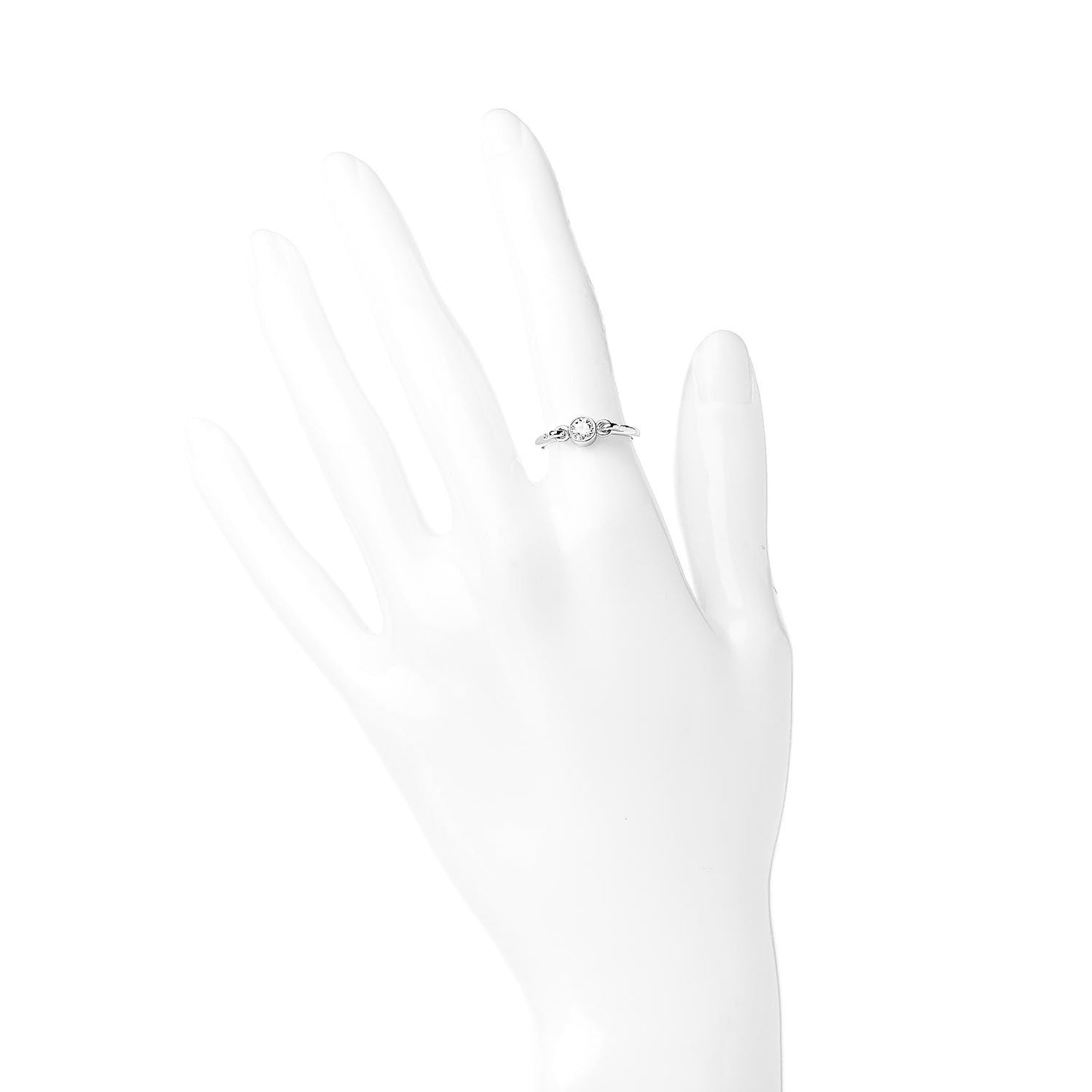 Platinum Diamond Elsa Peretti Swan Ring 50 5.25