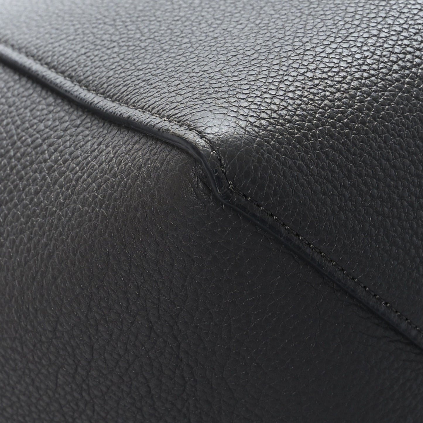 Soft Grained Calfskin Belt Cabas Phantom Medium Grey