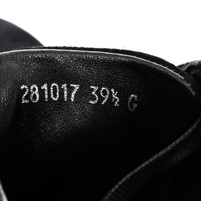 Gucci Softy Tek Suede Womens Low Top Sneakers 39.5 Black 6 of 7
