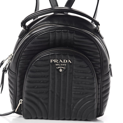 Prada Soft Calfskin Diagramme Day Backpack Black 7 of 9