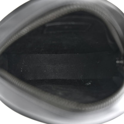 Saint Laurent Calfskin Matelasse Chevron Round Vinyle Camera Bag Black 5 of 10