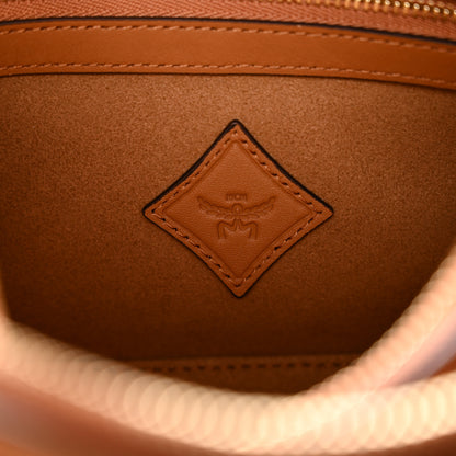 MCM Visetos Aren Hobo Duo Crossbody Bag Cognac 7 of 10