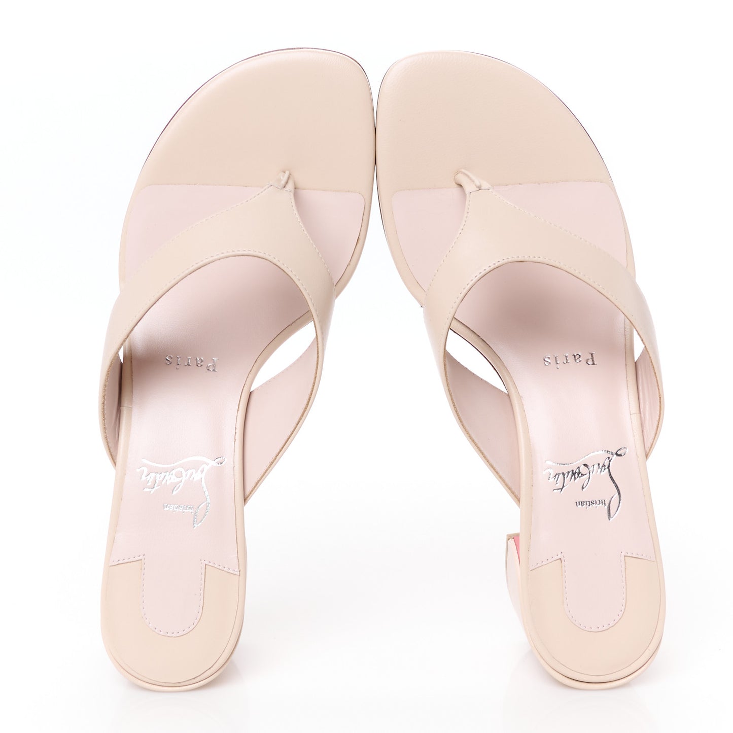 Calfskin Janetonga 55 Thong Sandals 42 Dark Carmine 38.5 Leche