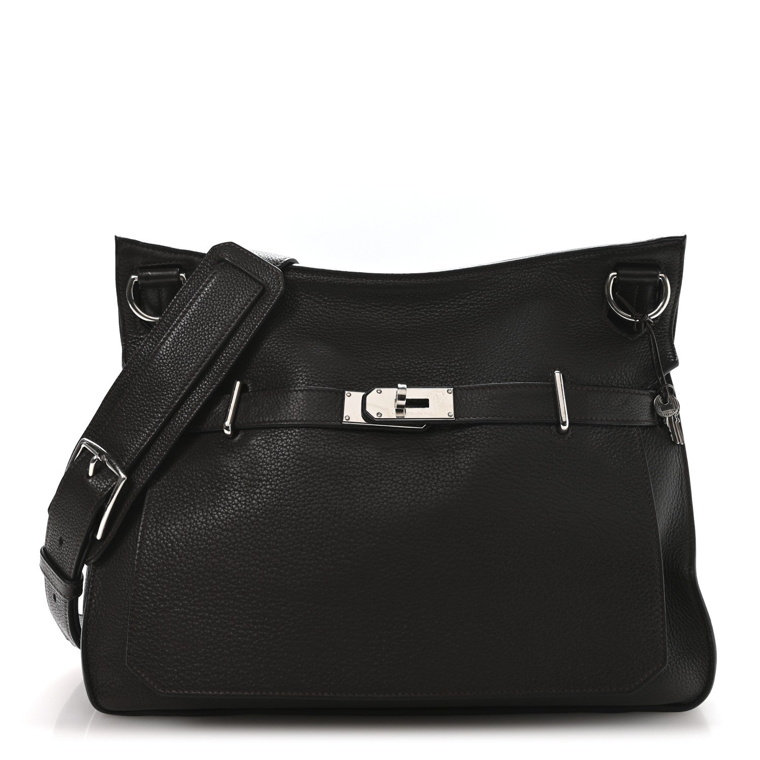 Hermes Taurillon Clemence Jypsiere 37 Chocolate 1 of 10