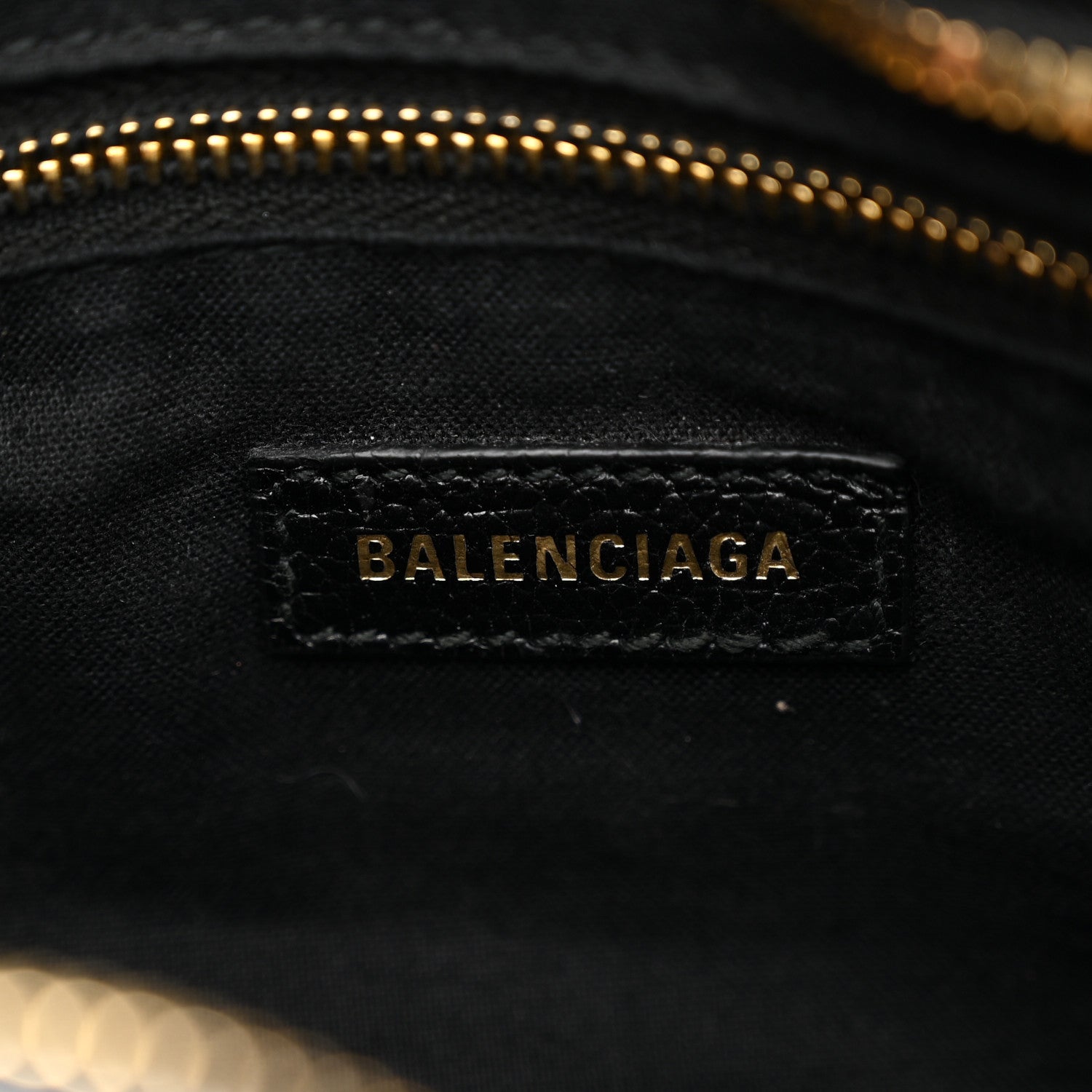 Balenciaga Chevre Gold Metallic Edge Hardware Mini City Black 7 of 11