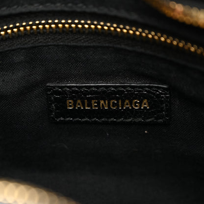 Balenciaga Chevre Gold Metallic Edge Hardware Mini City Black 7 of 11