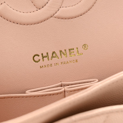 Chanel Caviar Quilted Medium Double Flap Light Beige 6 of 14