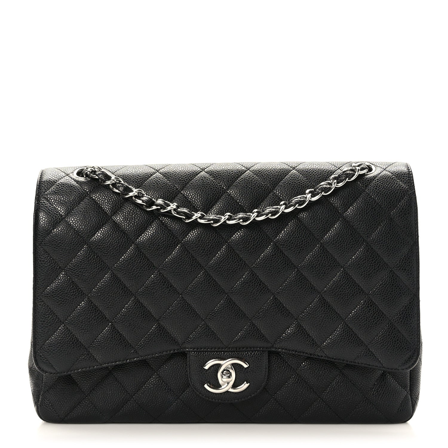 Chanel Caviar Quilted Maxi Double Flap Black 1 of 9