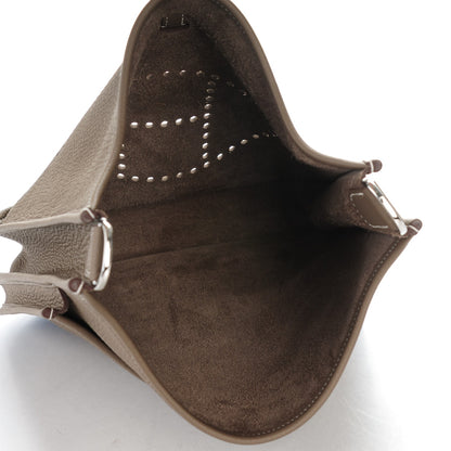 Hermes Taurillon Clemence Evelyne III PM Etoupe 5 of 7