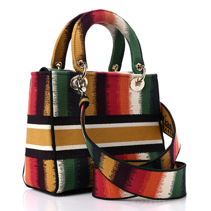 Christian Dior Canvas Medium D-Stripes Lady D-Lite Multicolor 3 of 10