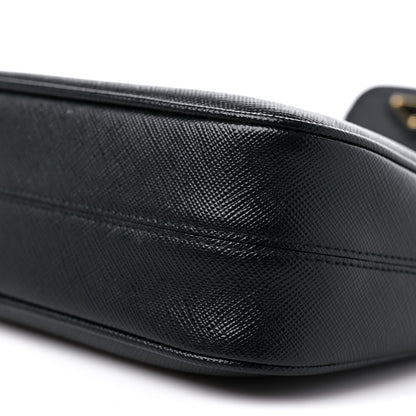 Prada Saffiano Lux Re-Edition 2005 Shoulder Bag Black 8 of 11