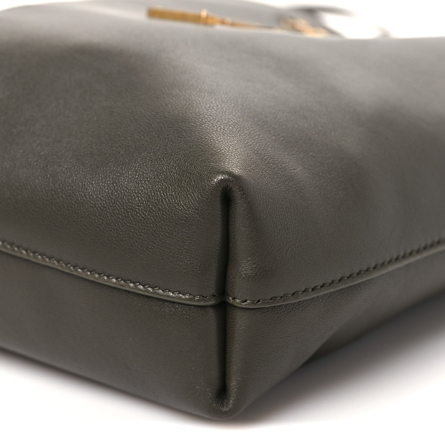 Saint Laurent Lambskin Pochon Shoulder Bag Light Musk 1870951