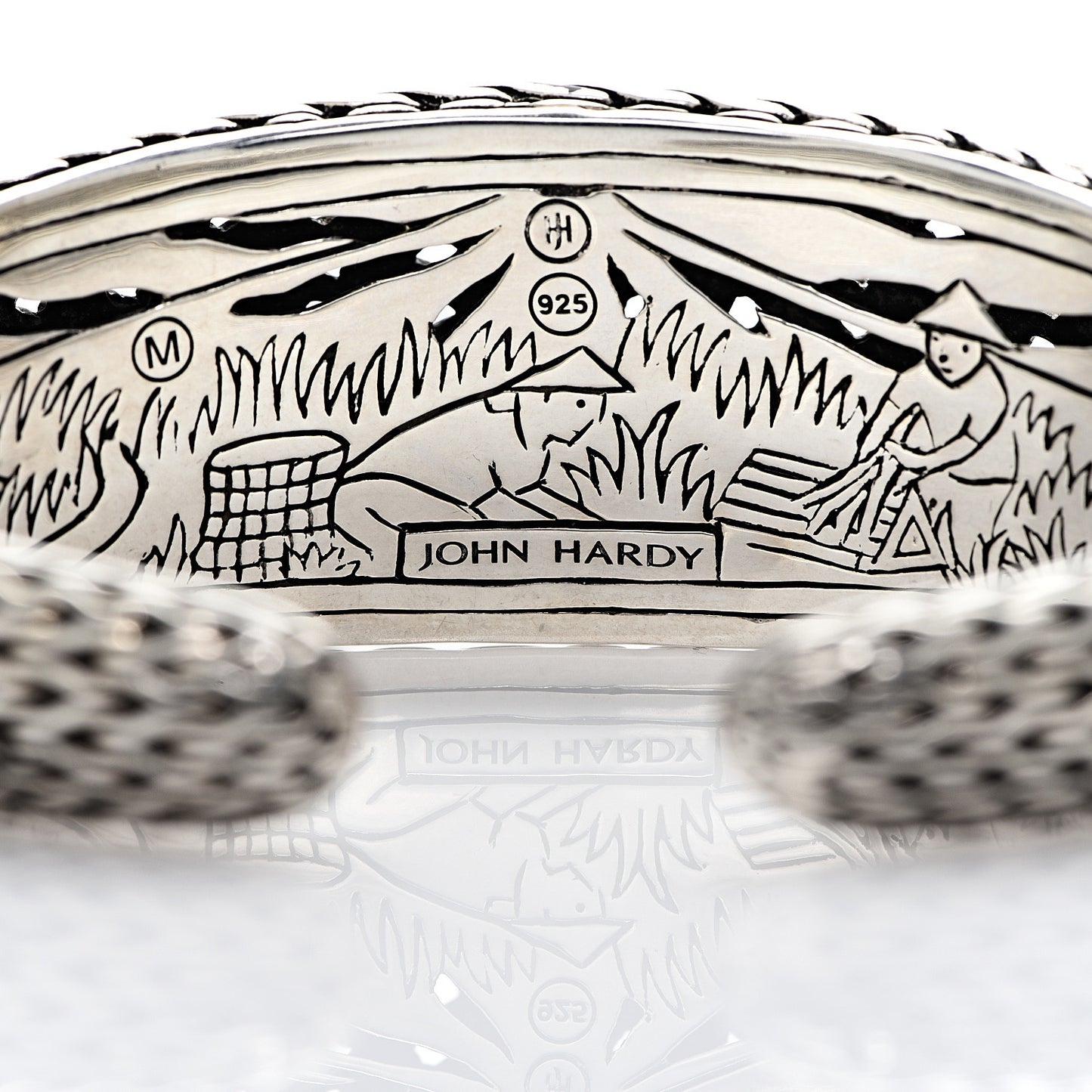 Sterling Silver Classic Chain Cuff Bracelet
