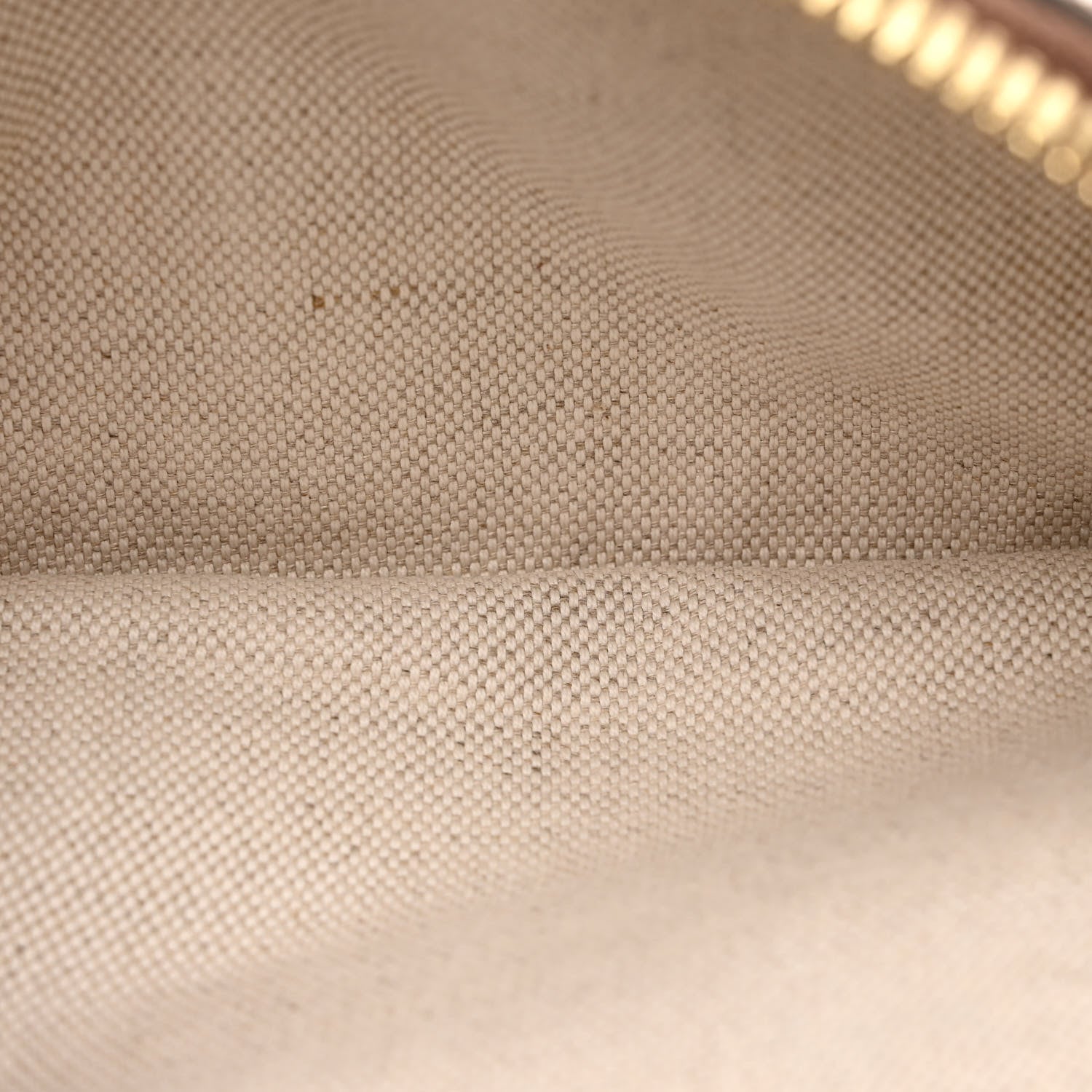 Gucci GG Supreme Monogram Textured Calfskin Retro Interlocking G Belt Bag Beige Ebony Brown Sugar 7 of 14