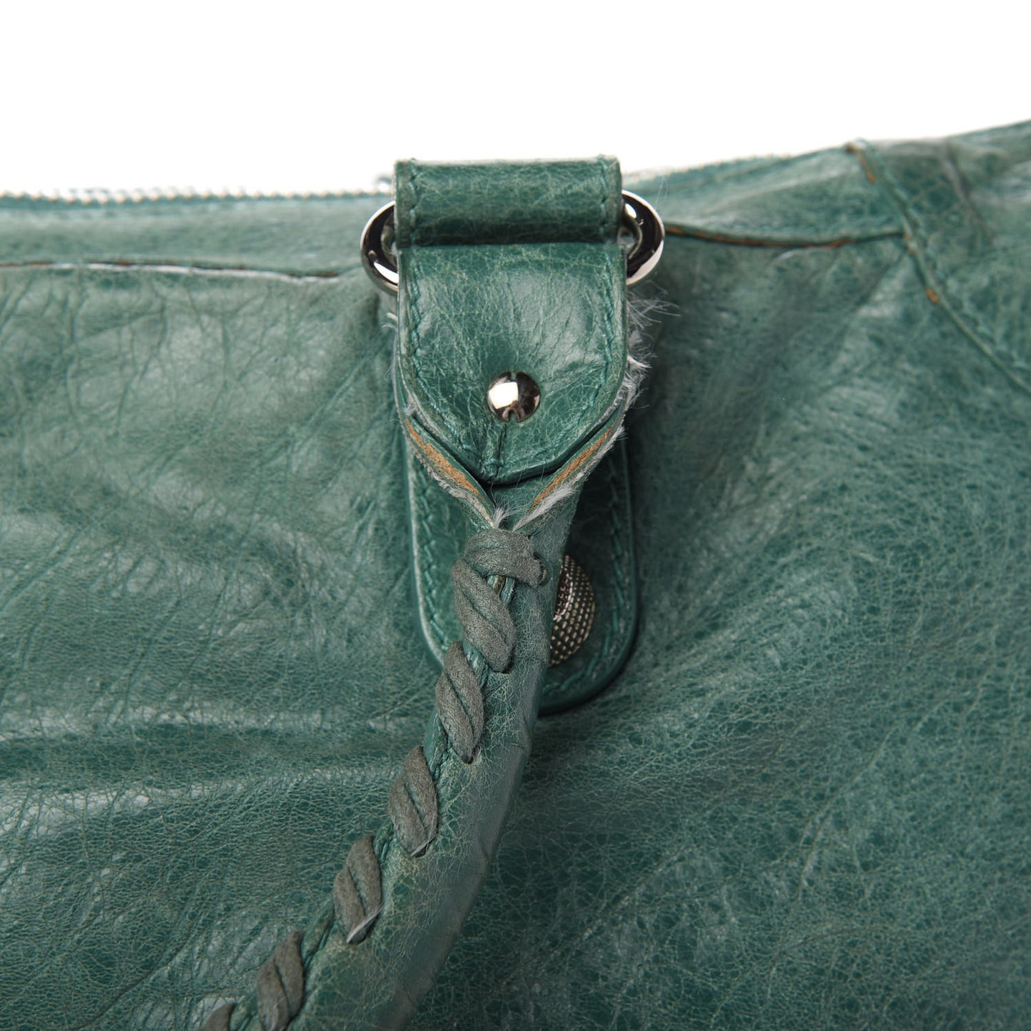 Agneau Giant 21 Silver Hardware Weekender Vert Sauge