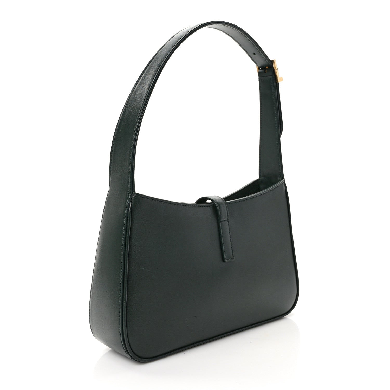 Saint Laurent Smooth Calfskin Le 5 A 7 Hobo Green 3 of 10