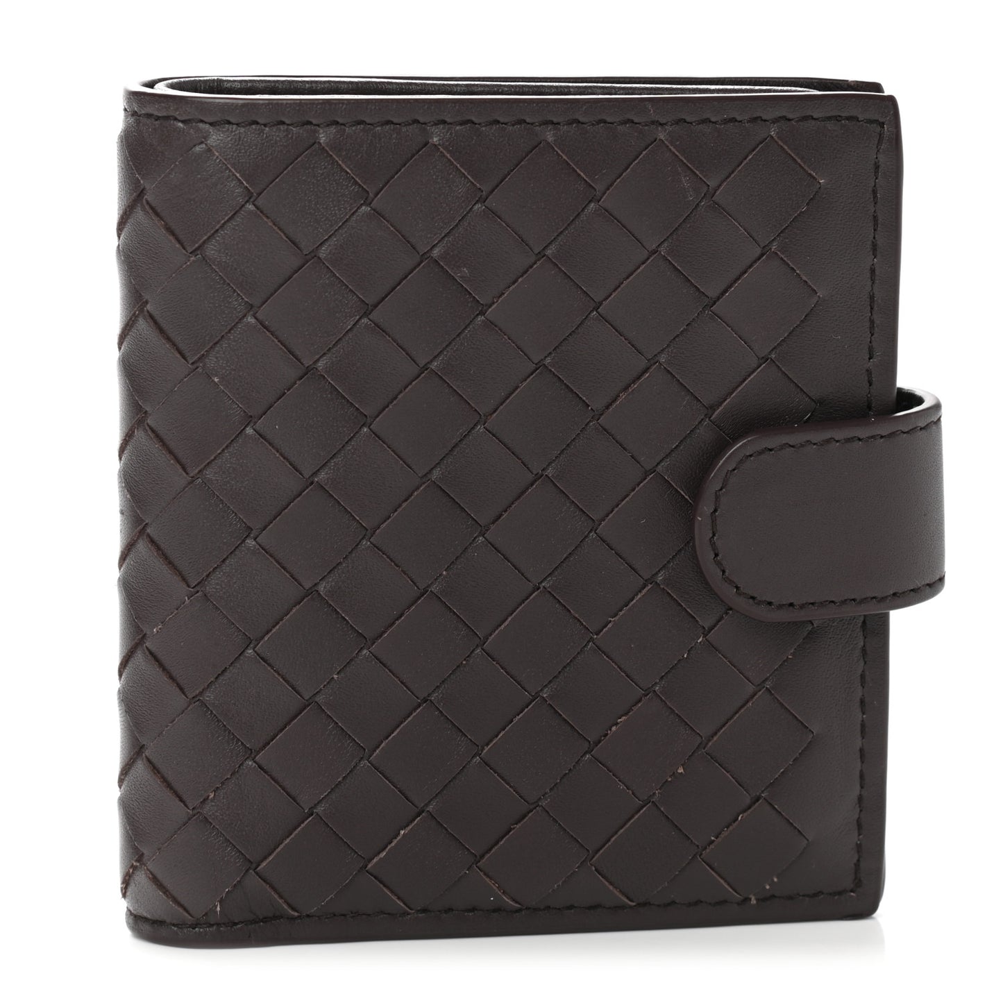 Nappa Intrecciato Mini Wallet Ebano