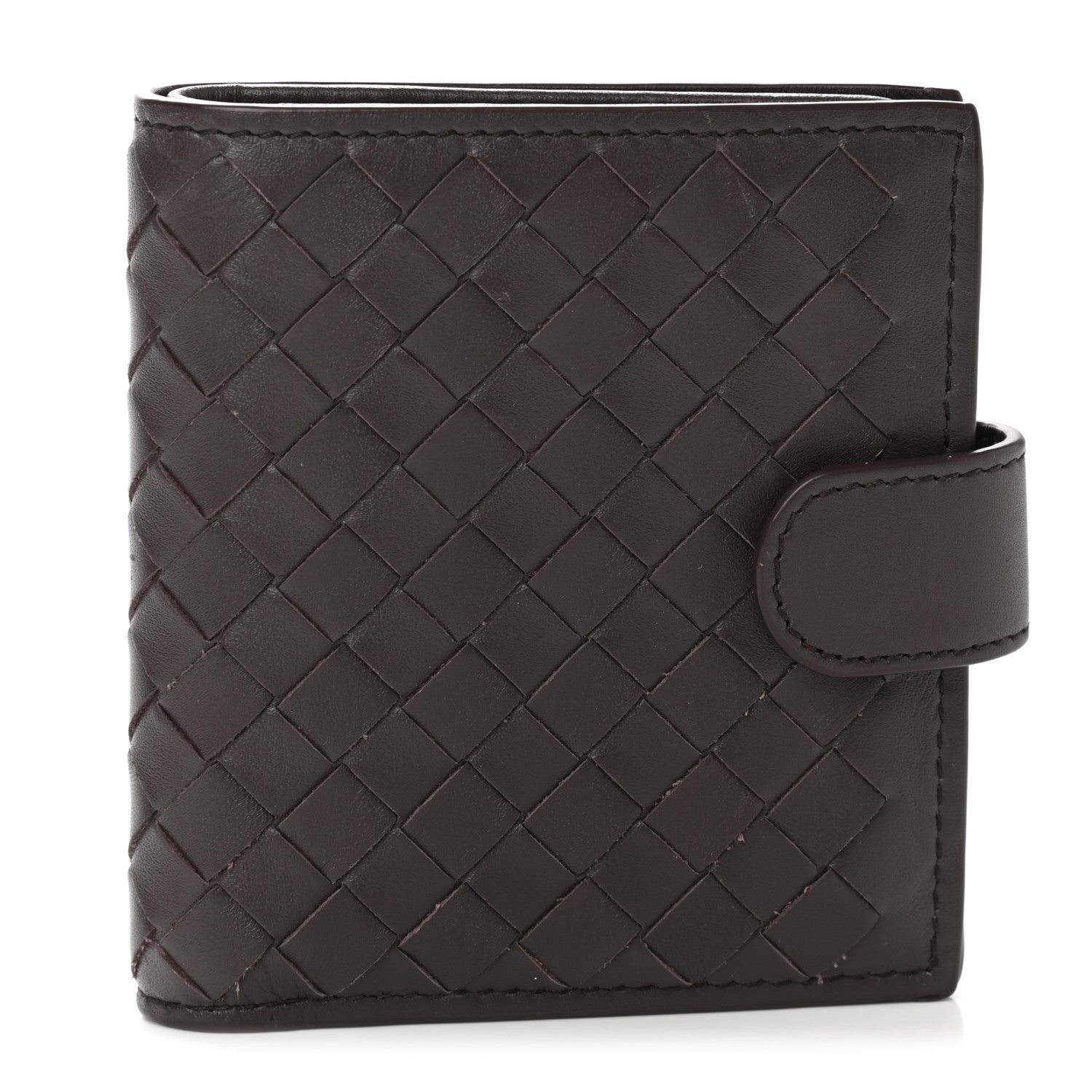 Bottega Veneta Nappa Intrecciato Mini Wallet Ebano 1 of 8