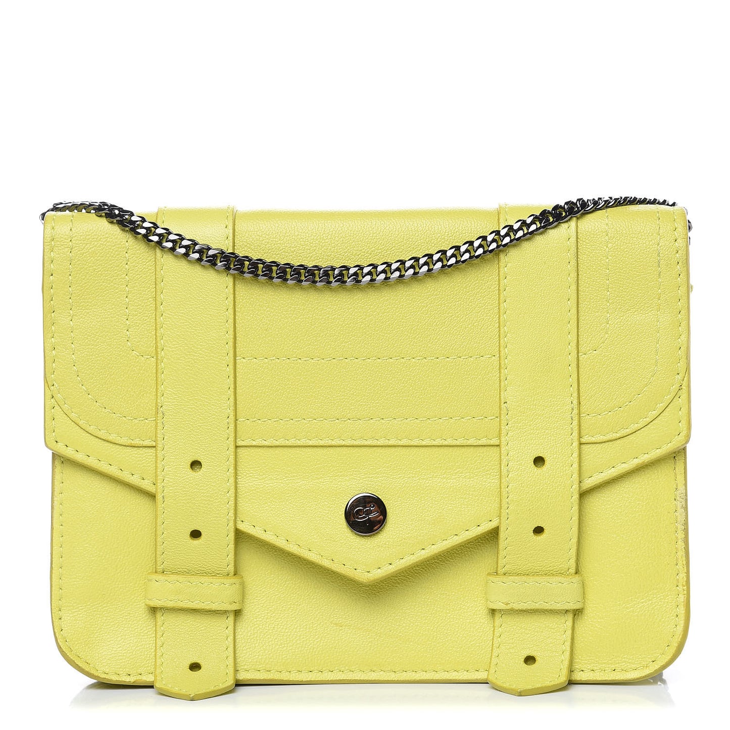 Lambskin PS1 Large Chain Wallet Sunshine