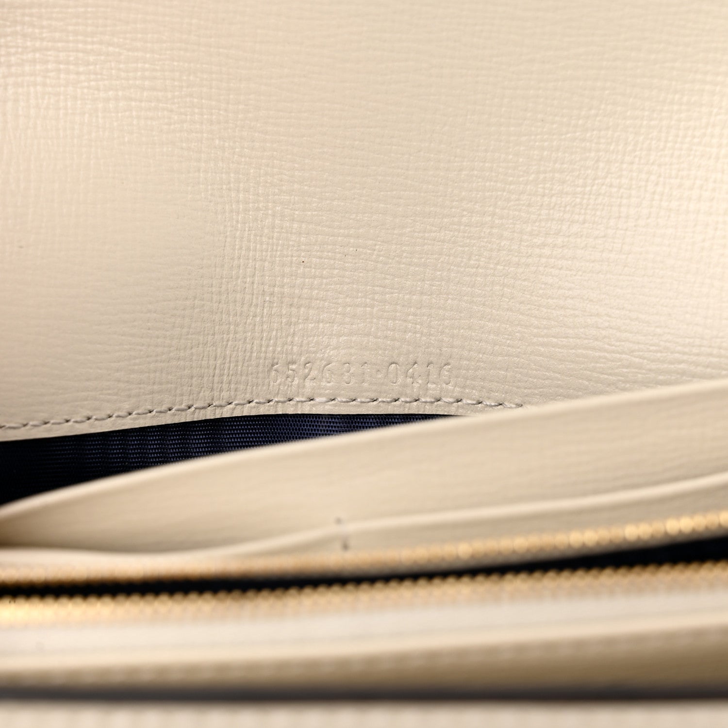 Gucci GG Supreme Monogram Textured Calfskin Web Jackie 1961 Chain Wallet Beige Ebony Mystic White 7 of 12