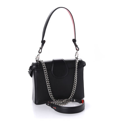 Christian Louboutin Pebbled Calfskin Small Rubylou Shoulder Bag Black 3 of 10