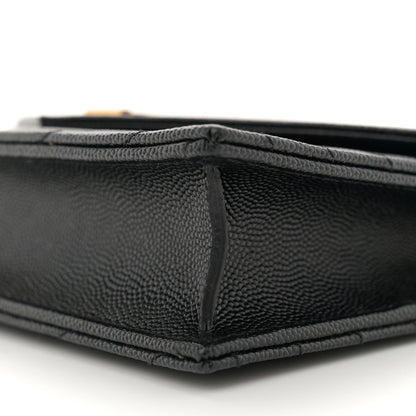Saint Laurent Grain De Poudre Matelasse Chevron Monogram Envelope Chain Wallet Black 10 of 11