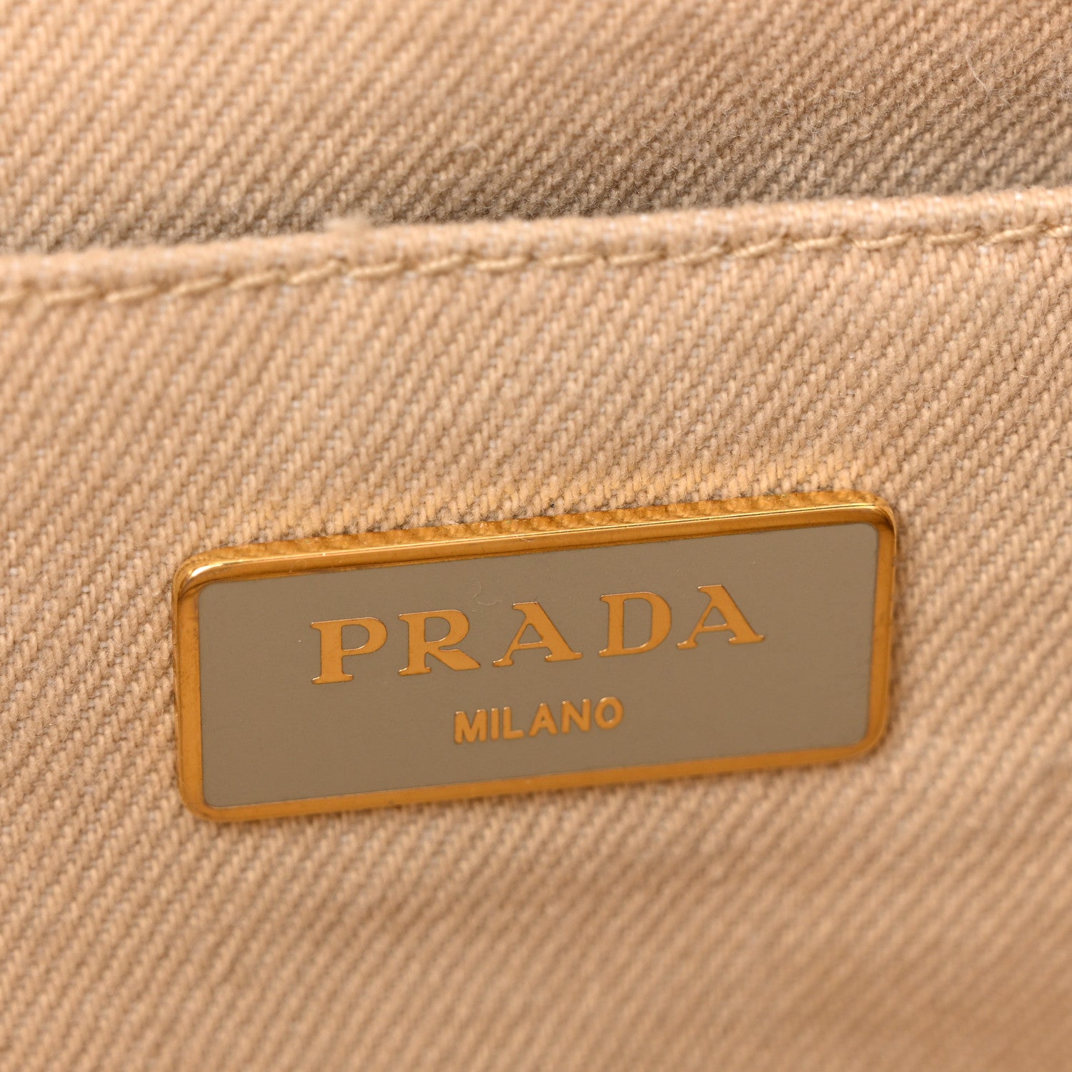 Prada Canapa Logo Tote Beige 6 of 14