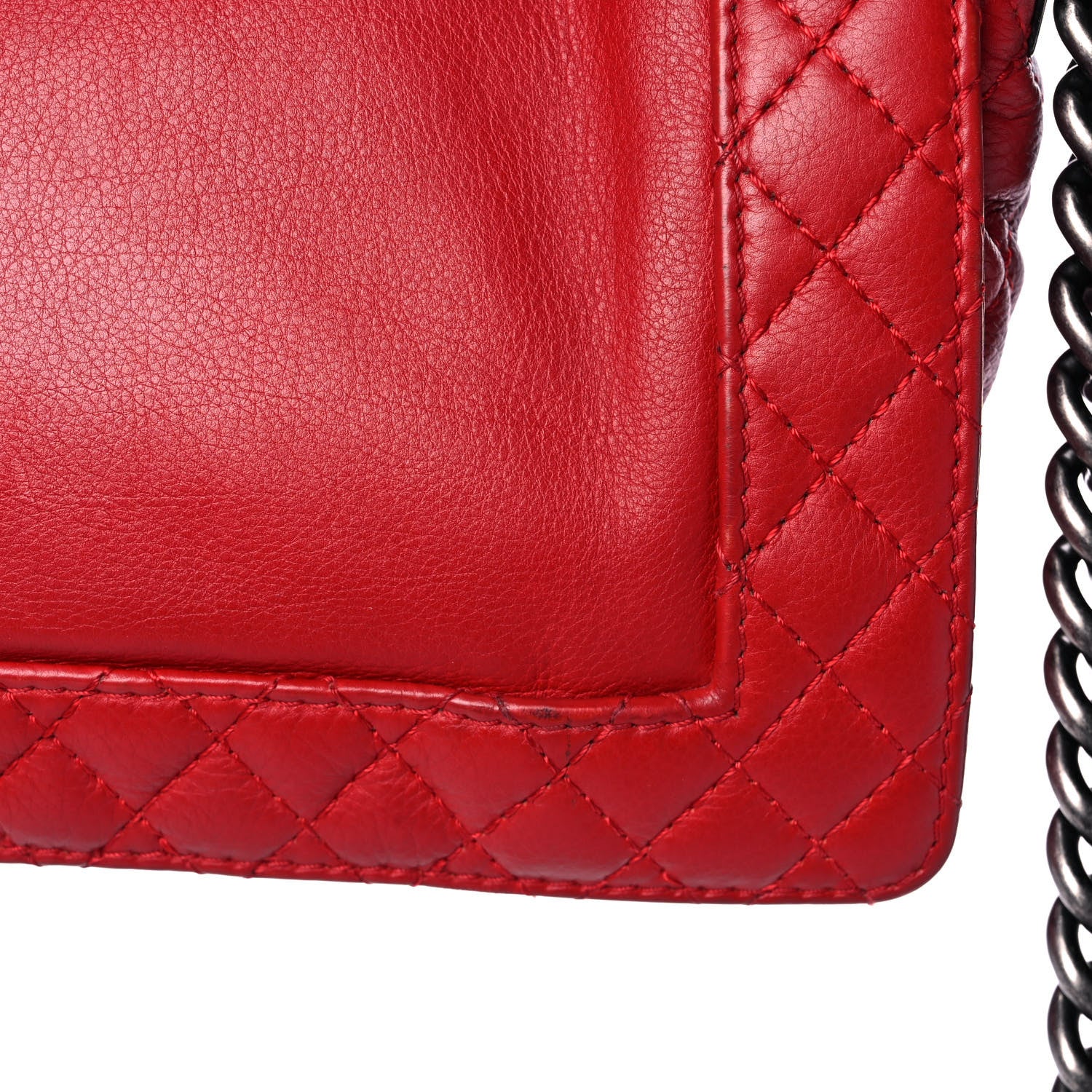 Chanel Calfskin Medium Boy Reverso Flap Red 9 of 17