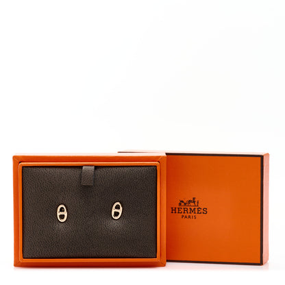 Hermes 18K Rose Gold TPM Farandole Stud Earrings 5 of 5
