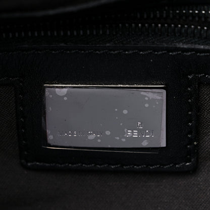 Fendi Zucchino Vitello Shoulder Bag Black 6 of 12