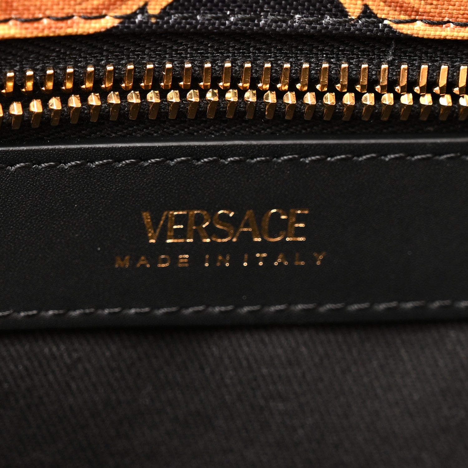 Versace Canvas Baroque Print Medusa Large Tote Black 5 of 8