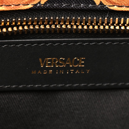 Versace Canvas Baroque Print Medusa Large Tote Black 5 of 8